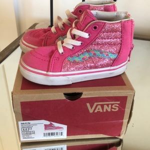 High top pink Vans Toddler SIZE:6